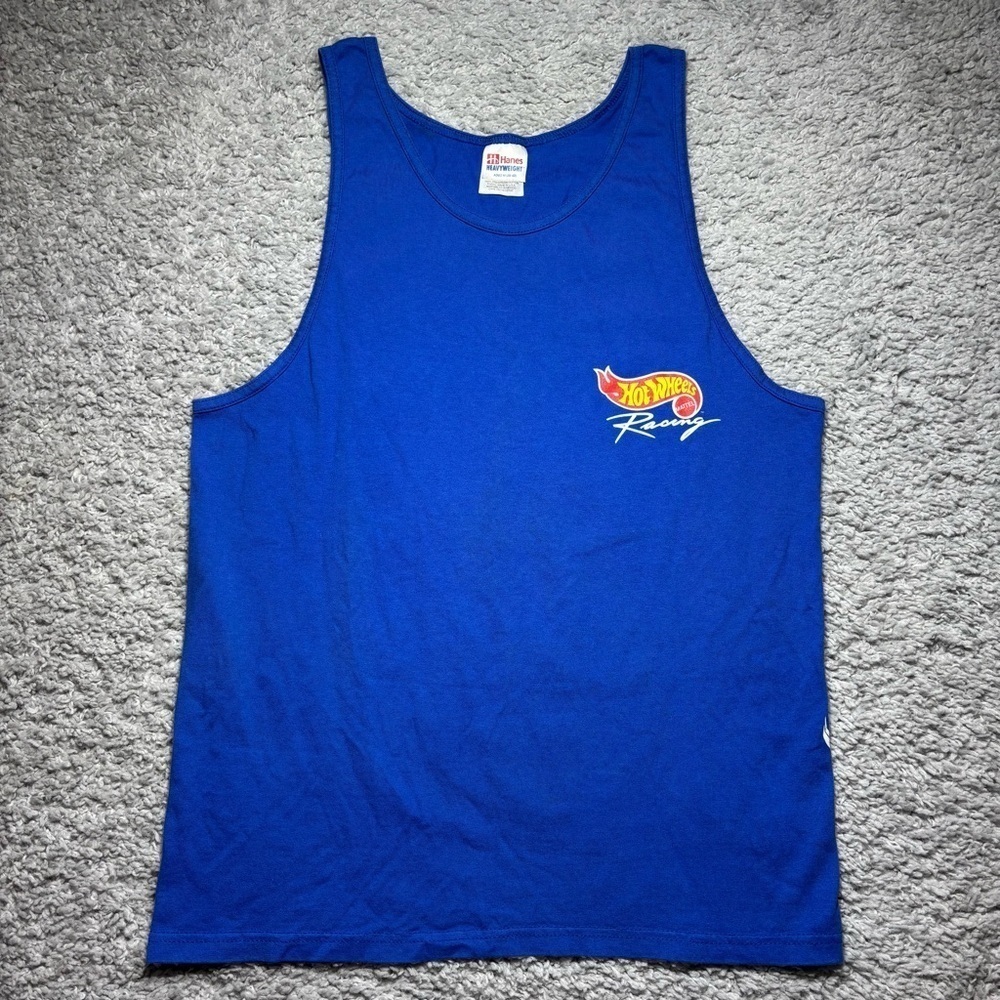 Vintage Nascar Shirt Mens Medium Hot Wheels Racing Tank Top Kyle Petty 90s Grand